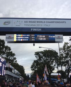 toscana 2013 finishing gate at road race